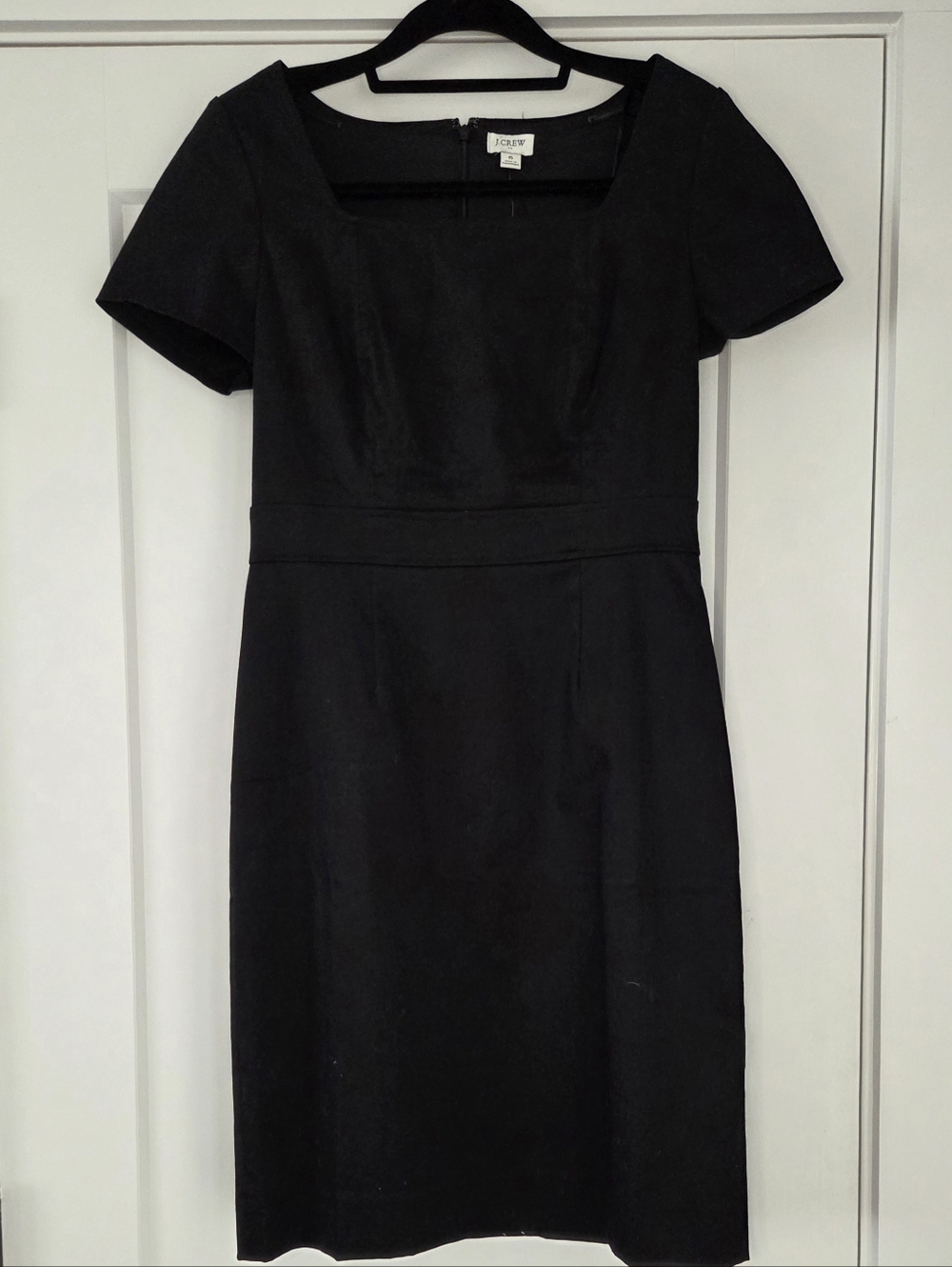 Jcrew Factory Black Sheath Dress Size 6 Classic Work Dress